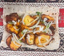 Картошка с салом в тандыре