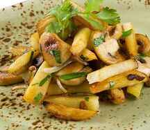 Картофель с грибами