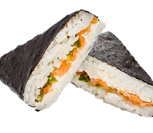 Онигири с лососем