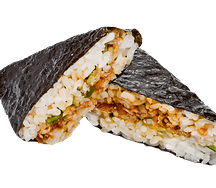 Онигири с лососем терияки