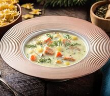 Уха по-фински с лососем