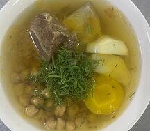 Суп с нутом и бараниной