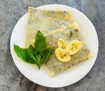 Блин с нутеллой и бананом