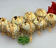 Запеченный ролл лава с курица 8шт