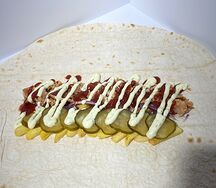 Шаурма с картофелем фри