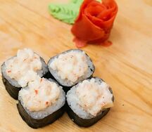 Запечённый с креветкой и сыром