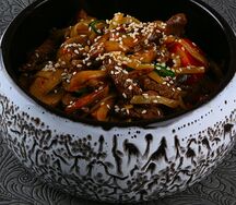 Wok Лапша пшеничная с креветками в соусе Пад-Тай