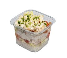 Трайфл с курицей и соусом цезарь