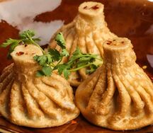 Жареные хинкали из баранины