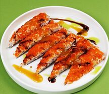Сендвич-ролл со снежным крабом