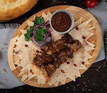 Шашлык из бараньей печени