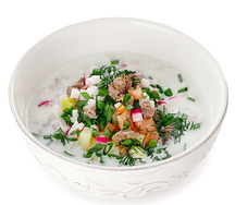Окрошка с курицей