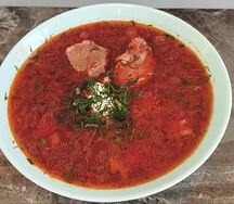 Борщ со свининой