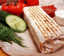 Шаурма с курицей по-домашнему