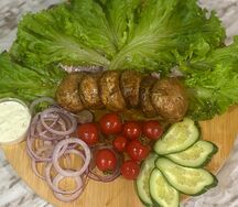 Грибы на мангале