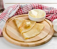 Большой блин с маслом и сахаром 35 см