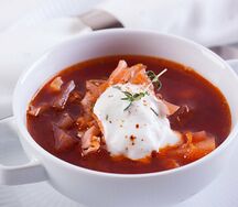 Борщ с курочкой