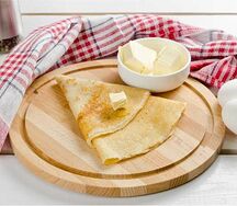 Большой блин с маслом 35 см