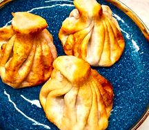  Хинкали жареные с говядиной и бараниной