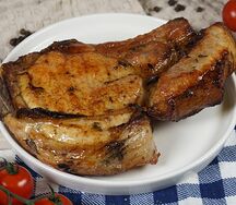 Шашлык из свиной корейки