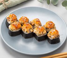 Запечённый с креветкой