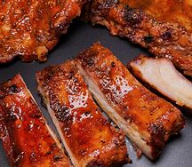 Карамельные свиные рёбрышки