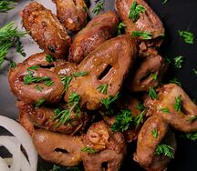 Шашлык из куриных сердечек