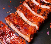 Карамельные свиные ребрышки