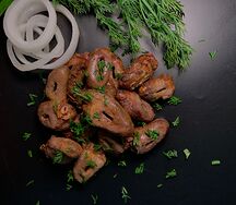 Шашлык из куриных сердечек