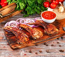 Шашлык из бараньей корейки