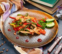 Курица со стручковой фасолью