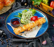 Шашлык из курицы на мангале