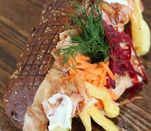 Шеф-донер темный с курицей