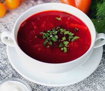 Борщ с говядиной