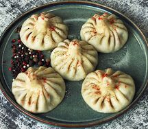 Отварные хинкали с бараниной