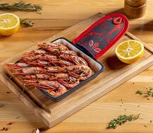 Жареные креветки с чесноком и укропом