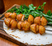 Шашлык картофель с курдюком