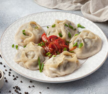 Манты с мясом 5 шт