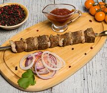 Шашлык из печени говяжьей
