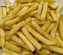 Картофель фри с чаат масалой