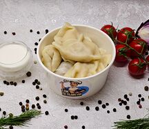 Пельмени с красной рыбой