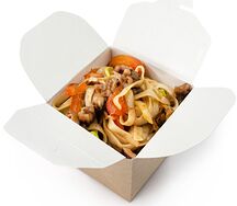 Домашняя лапша с морепродуктами