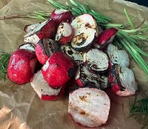 Печёная редиска