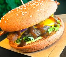 Бургер с мраморной говядиной