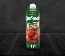 Добрый Клубника и яблоко, сок