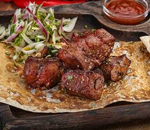 Шашлык из говяжьей печени