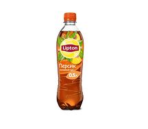 Холодный чёрный чай Lipton с персиком