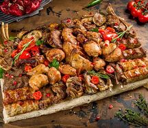 Ассорти из шашлыков на большую компанию