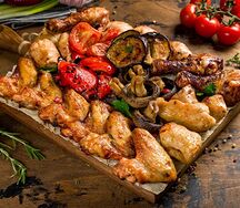 Ассорти из куриных шашлыков 