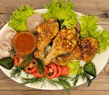 Голень куриная на гриле